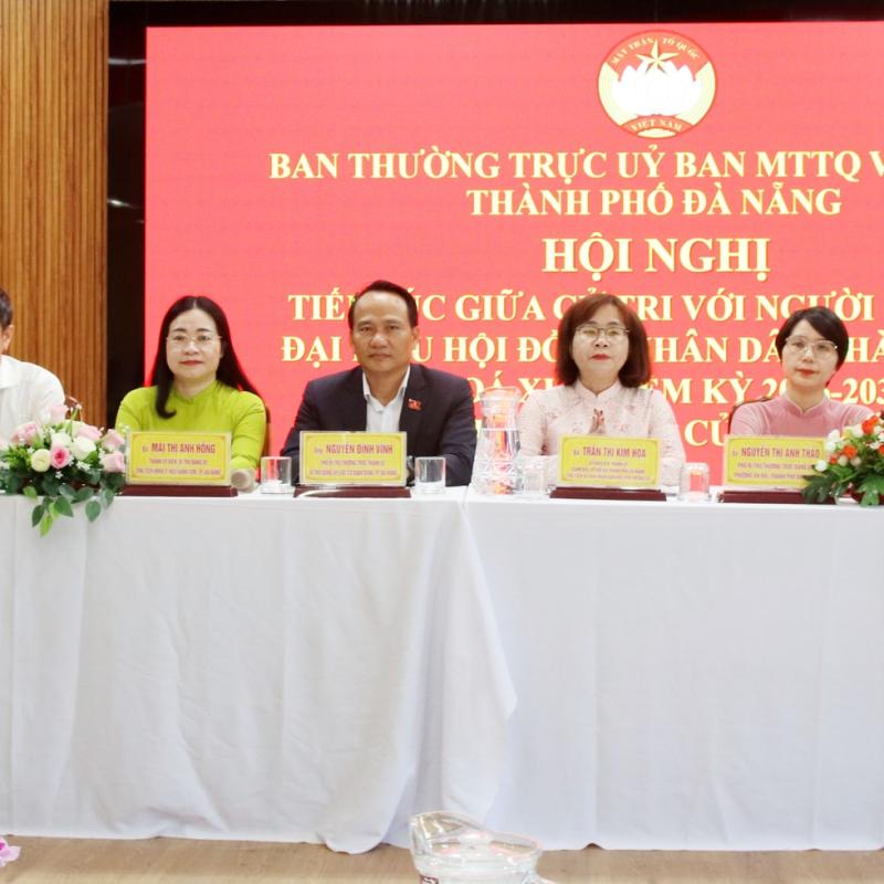 Ứng cử viên đại biểu HĐND thành phố, Đơn vị bầu cử số 3 tiếp xúc cử tri, vận động bầu cử tại phường Sơn Trà