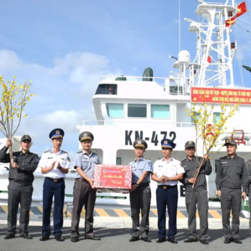Bộ Tư lệnh Vùng Cảnh sát biển 3 kiểm tra công tác sẵn sàng chiến đấu, tuần tra tại Đặc khu Trường Sa